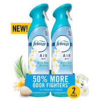 Febreze Febreze Air Mist Air Freshener Spray, Bora Bora Waters, 8.1oz, 2ct - 8.1 Ounce
