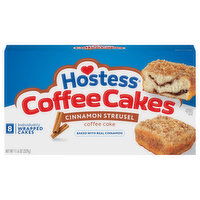 Hostess Coffee Cakes, Cinnamon Streusel - 8 Each