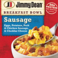 Jimmy Dean Breakfast Bowl, Sausage, Frozen, Bowl, 7 Ounce