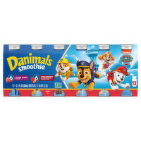 Danimals Strawberry & Mixed Berry Kids Low Fat Yogurt Smoothies - 4 Fluid ounce
