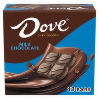 DOVE Milk Chocolate Singles Size Candy Bar Box - 28.444 Ounce