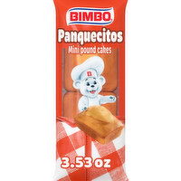 Bimbo Plain Mini Pound Cakes, 2 count, 3.53 oz