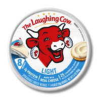 The Laughing Cow Cheese Wedges, Creamy Light, Spreadable - 8 Each