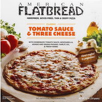 American Flatbread Pizza, Tomato Sauce & Three Cheese, Classic, 9.1 Ounce