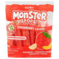 BS Strawberry Lovers Monster Pops - 12 Each