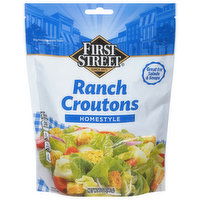 First Street Ranch Croutons, Homestyle - 5 Ounce