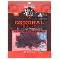 First Street Beef Jerky, Original - 2 Ounce