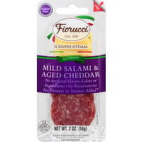 Fiorucci Mild Salami & Aged Cheddar - 2 Ounce