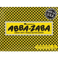 Abba Zaba Taffy, Peanut Butter Center, Chewy - 24 Each