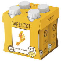Barefoot Cardonnay White Wine 200ml 4pk - 200 Millilitre