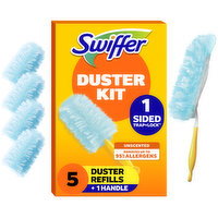 Swiffer Dusters Starter Kit, Kit Includes 1 Handle and 5 Dusters - 1 Each