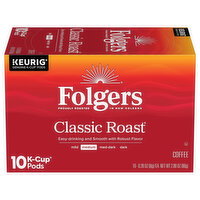 Folgers K-Cup Pods Medium Classic Roast Coffee - 10 Each