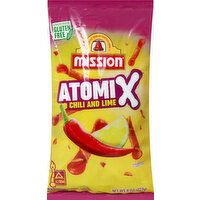 Mission Rolled Tortilla Chips, Gluten Free, Chili and Lime - 8 Ounce