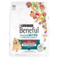 Beneful Dog Food, Natural, with Farm-Raised Beef, Small Dogs, Adult, 14 Pound