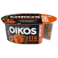 Oikos Remix Nonfat Salted Caramel Yogurt & Mix-Ins - 4.5 Ounce