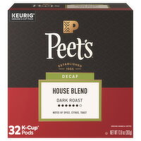 Peet's K-Cup Pods Decaf Dark Roast House Blend Coffee
