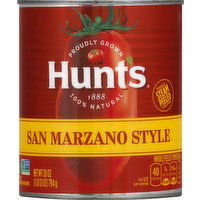 Hunt's Tomatoes, Whole Peeled, San Marzano Style - 28 Ounce