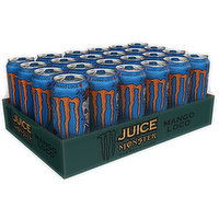 Juice Monster Mango Loco, Energy + Juice, 16 oz Cans