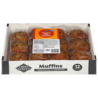 First Street Muffins, Banana Nut, 48 Ounce