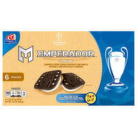 Gamesa Chocolate and Vanilla Sandwich Creme Cookies - 6 Each
