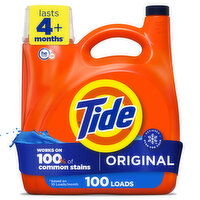 Tide Liquid Detergent, Original 100 lds