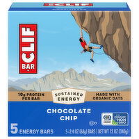 Clif Bar Chocolate Chip Energy Bars - 5 Each