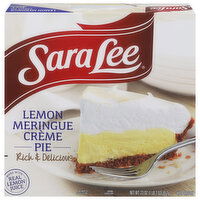 Sara Lee Pie, Lemon Meringue Creme, 23 Ounce