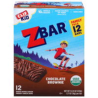 Zbar Energy Snack Bars, Chocolate Brownie, Family Pack - 12 Each