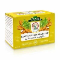 Tadin Tea Bag Lemon Ginger Blend Nat - 24 Each