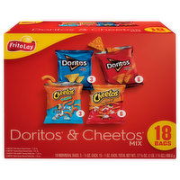 Frito Lay Snacks, Doritos & Cheetos Mix - 18 Each