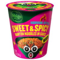 Bibigo Korean Style Sweet & Spicy Ramyun Noodles in Sauce - 3.43 Ounce