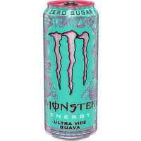 Monster Energy Ultra Monster Energy Ultra Vice Guava - 16 FL OZ, 16 Fluid ounce