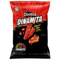 Doritos Tortilla Chips, Rolled, Flamin' Hot Queso Flavored, 10.75 Ounce