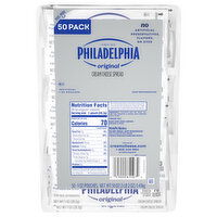 Philadelphia Cream Cheese Spread, Original, 50 Pack - 50 Each