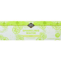 First Street Sparkling Water, Lime - 12 Each