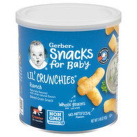 Gerber Baked Grain Snack, Ranch, Lil' Crunchies, Crawler (8+ Months) - 1.48 Ounce