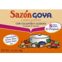 Sazon Goya Seasoning, Coriander & Annatto, 1.41 Ounce