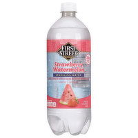 First Street Sparkling Water, Strawberry Watermelon - 33.8 Fluid ounce