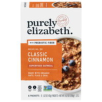 Purely Elizabeth Recipe No. 20 Classic Cinnamon Superfood with Prebiotic Fiber Oatmeal - 6 Each