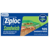 Ziploc Sandwich Bags - 105 Each