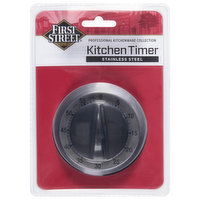 First Street Kitchen Timer, Stainless Steel - 1 Each