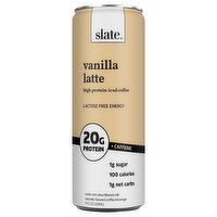 Slate High Protein Vanilla Latte Iced Coffee - 11 Fluid ounce