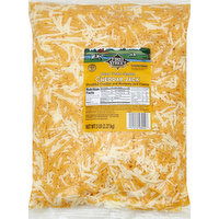 First Street Cheese, Cheddar Jack, Natural Feather Shredded, 80 Ounce