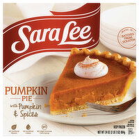 Sara Lee Pie, with Pumpkin & Spices, Pumpkin - 34 Ounce