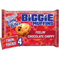 Entenmann's Feelin’ Chocolate Chippy Chocolate Chip Biggie Muffins, 4 twin packs, 9.5 oz - 4 Each