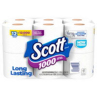 Scott One-Ply Unscented Bathroom Tissue - 12 Each