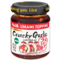 S&B Crunchy Garlic with Chili Oil Mild Umami Topping - 3.88 Gram