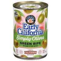 Early California Green Ripe Pitted Medium Olives - 6 Ounce