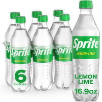 Sprite Lemon-Lime Soda Bottles - 6 Each