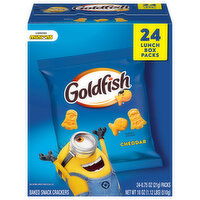 Goldfish Illumination's Minions Cheddar Baked Snack Crackers Lunch Box Packs - 24 Each